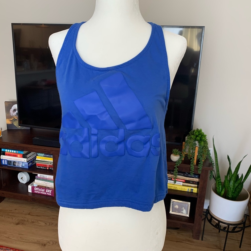 Adidas crop workout tank
